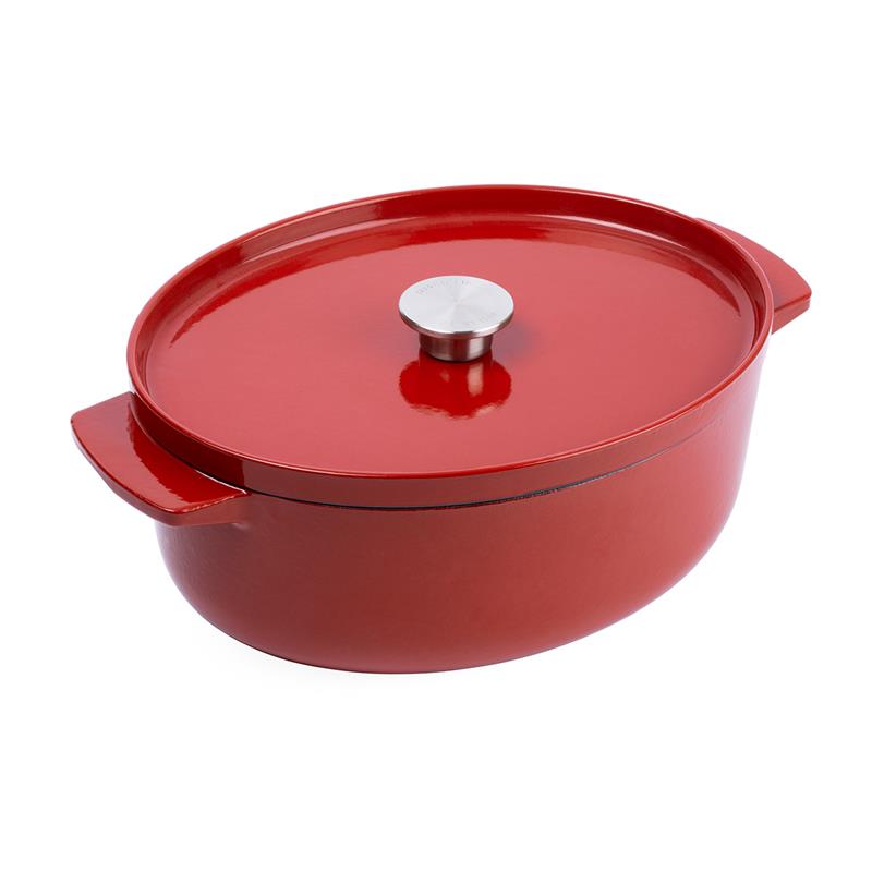 KitchenAid - garnek żeliwny owalny 5,6L Empire Red