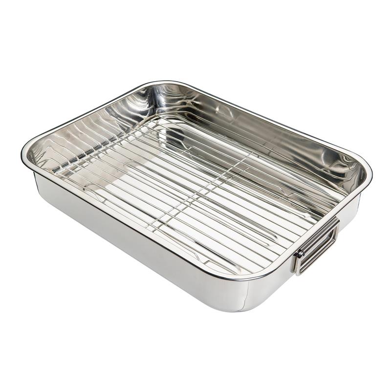 KitchenCraft - KitchenCraft brytfanna z rusztem ze stali nierdzewnej 43 x 31 cm