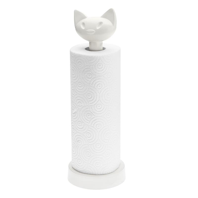 Koziol - Stojak na ręczniki papierowe Miaou biały
