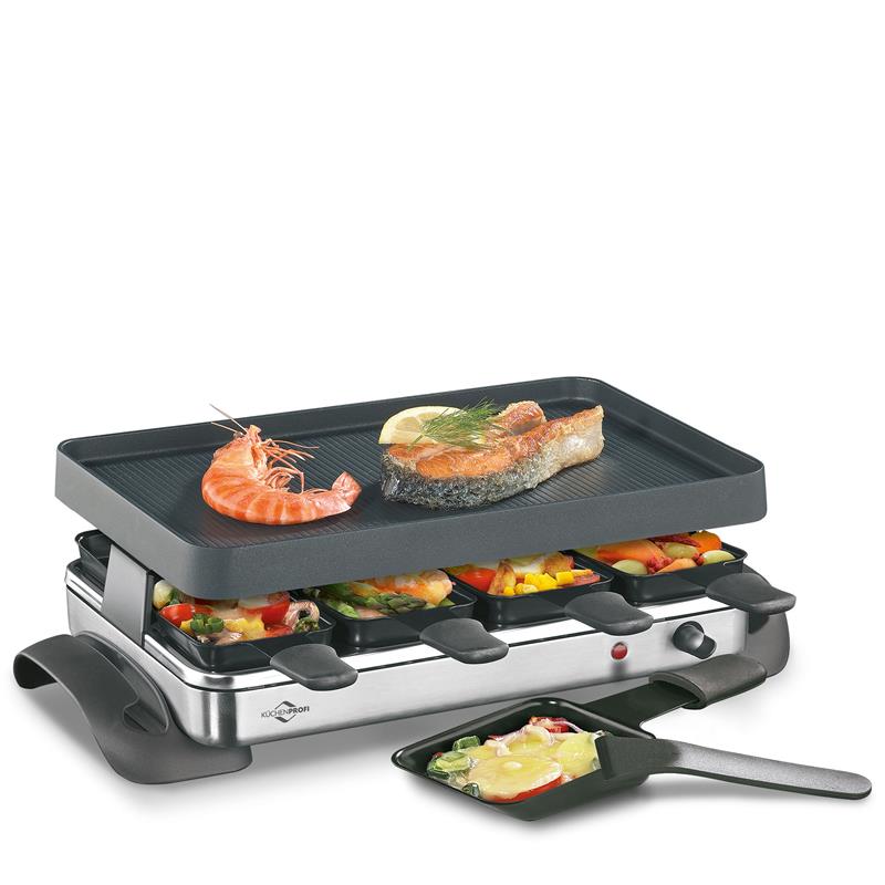 Kuchenprofi - raclette / grill stołowy, dla 8 osób, 47 x 24,5 x 13,5 cm GRANDE8