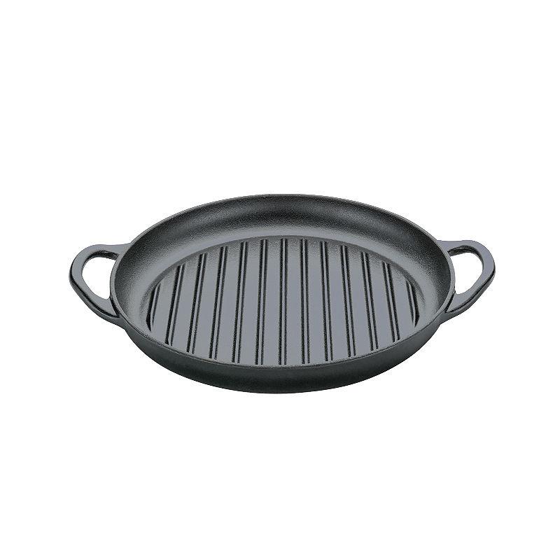 Kuchenprofi - żeliwna patelnia grillowa do serwowania, śred. 30 cm, czarna Provence