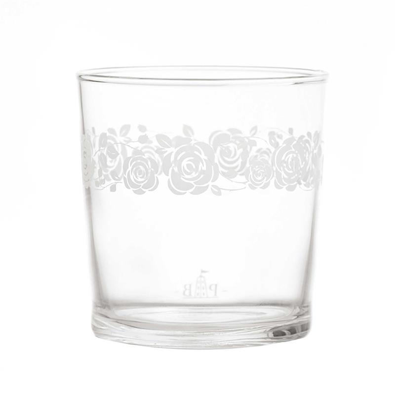 La Porcellana Bianca - zestaw 6 szklanek z grubym dnem róże 350 ml Babila