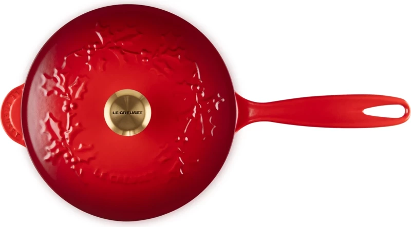 Le Creuset - Rondel żeliwny Holly Tradition 21 cm wiśniowy