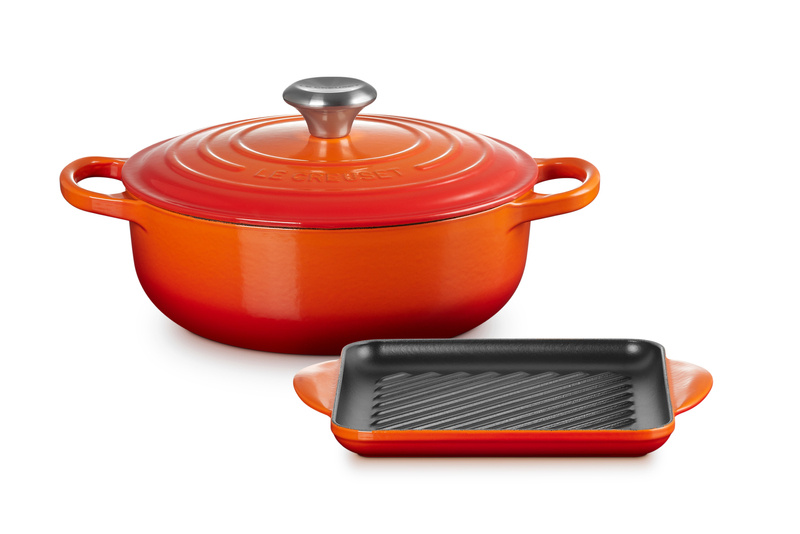 Le Creuset - Zestaw 2 Naczyń Żeliwnych Płomienny