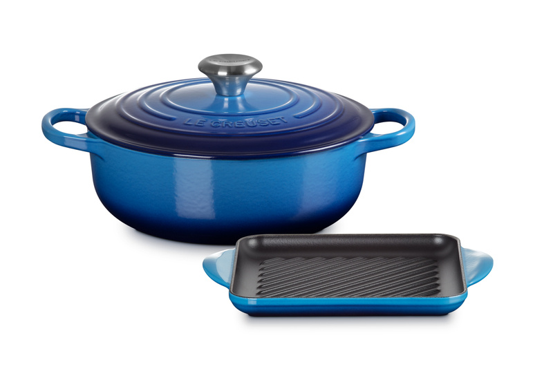 Le Creuset - Zestaw 2 Naczyń Żeliwnych azure