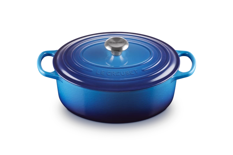 Le Creuset - brytfanna żeliwna emaliowana Signature 31 cm 6,3 l Azure