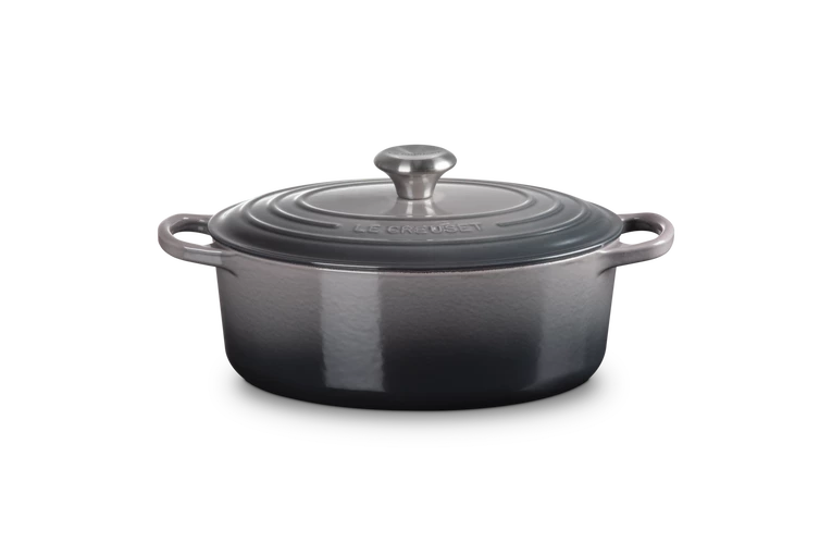 Le Creuset - brytfanna żeliwna emaliowana Signature 31 cm 6,3 l Flint