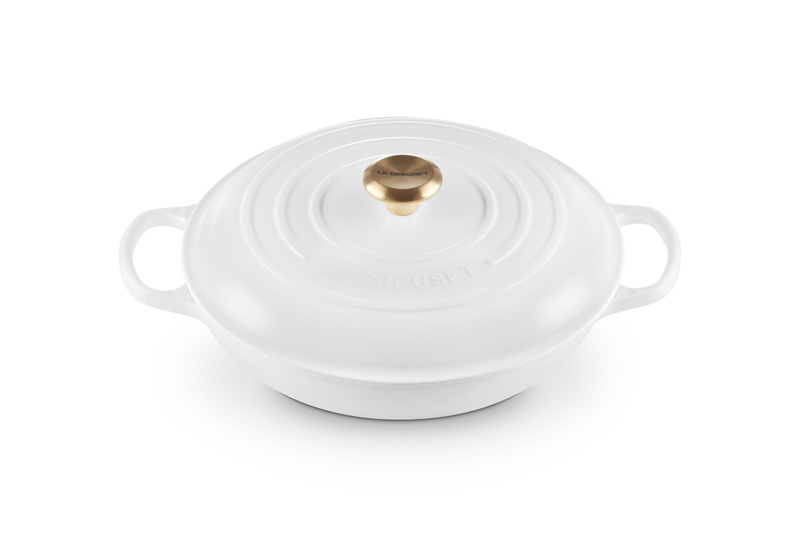 Le Creuset - garnek gourmet profesjonalny 30 cm 3,5 l biały