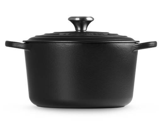 Le Creuset - garnek żeliwny emaliowany wysoki 5 l 24 cm czarny