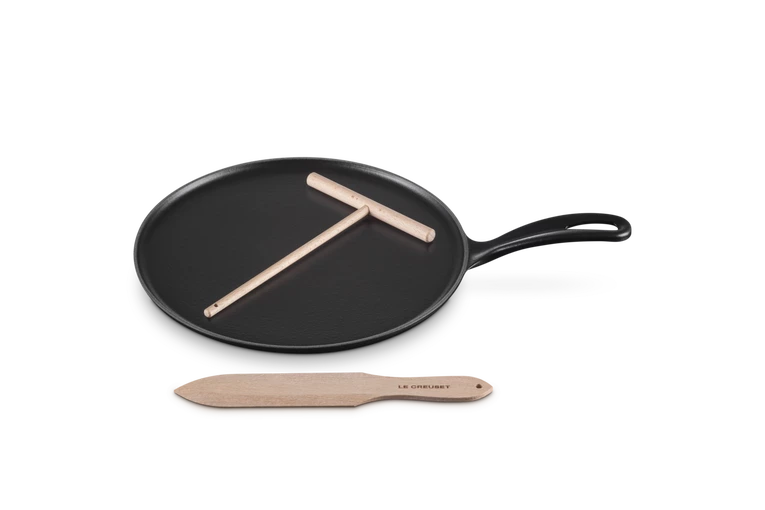 Le Creuset - patelnia żeliwna do naleśników 27 cm czarna