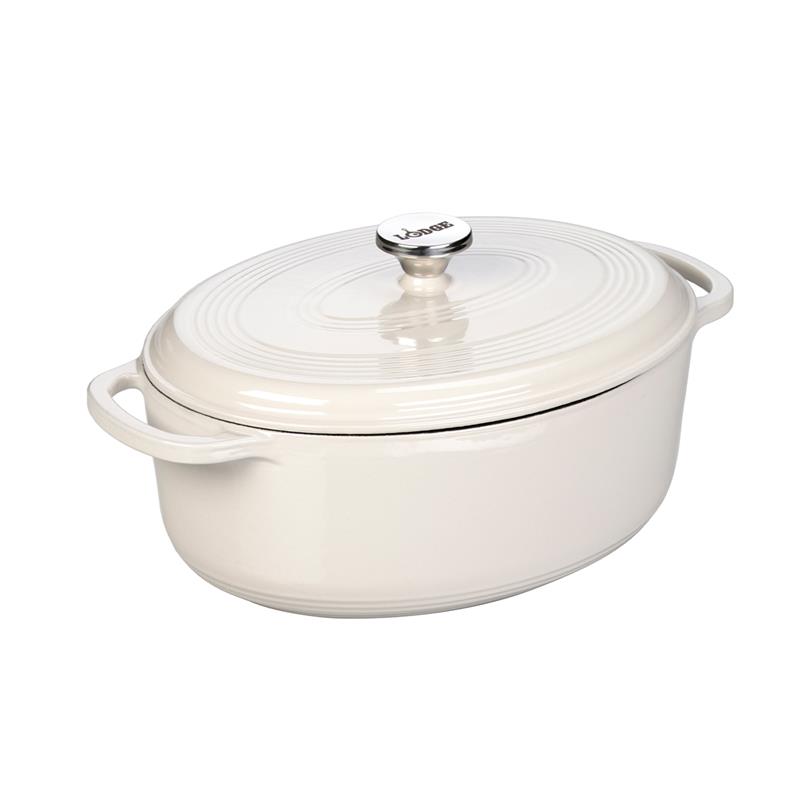 Lodge - Garnek żeliwny emaliowany 6.6L Oyster