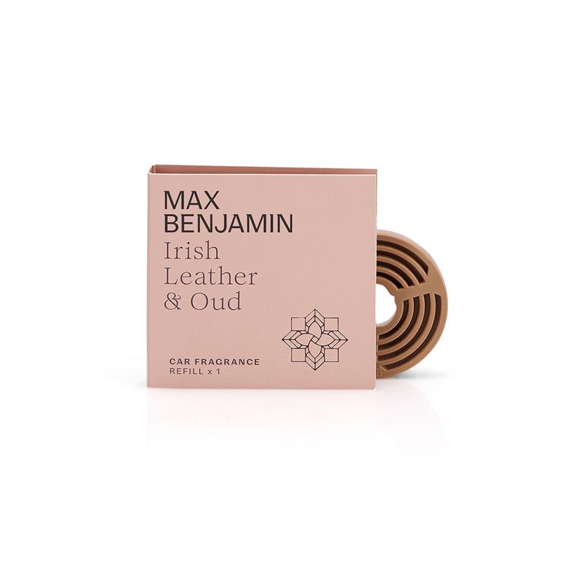 Max Benjamin - Wkład do odświeżacza do samochodu Irish Leather & Oud Classic