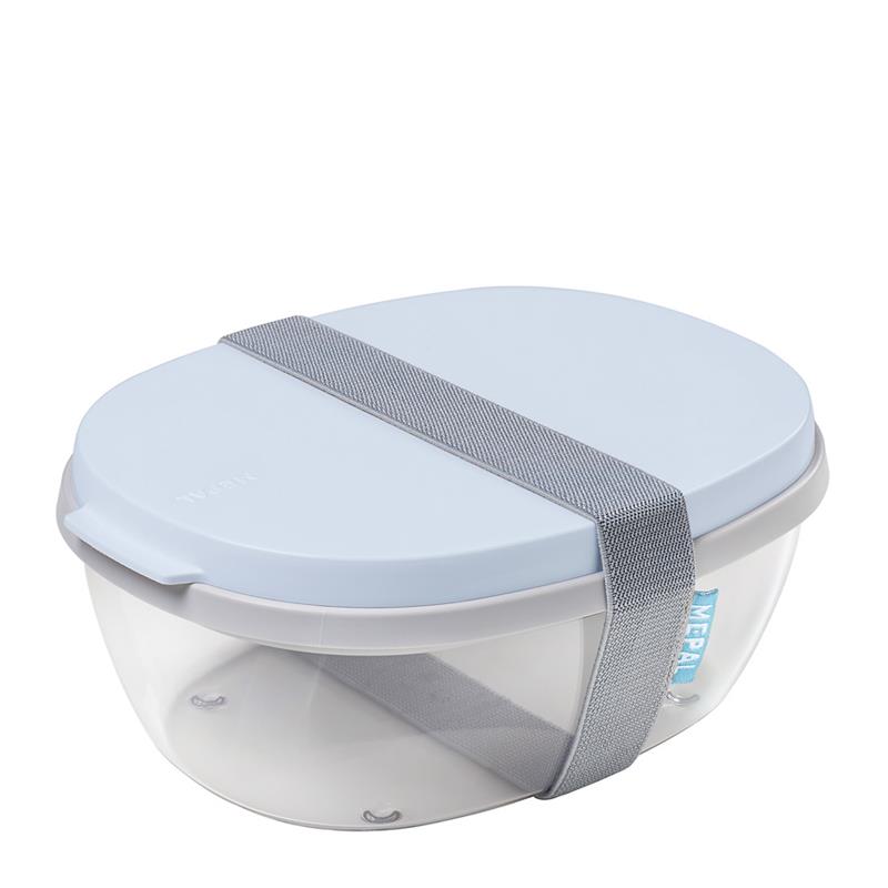 Mepal - Salad Box Ellipse Nordic Blue