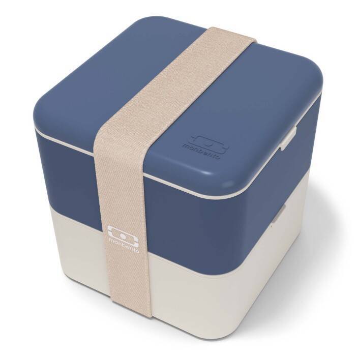 Monbento - Lunchbox Bento Square, Blue Natural