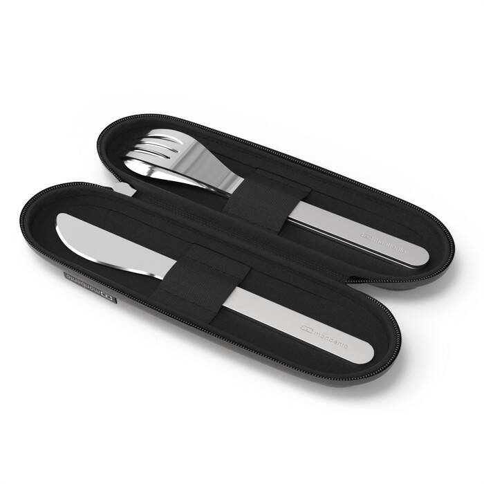 Monbento - Zestaw sztućców podróżnych Slim Nest, Black