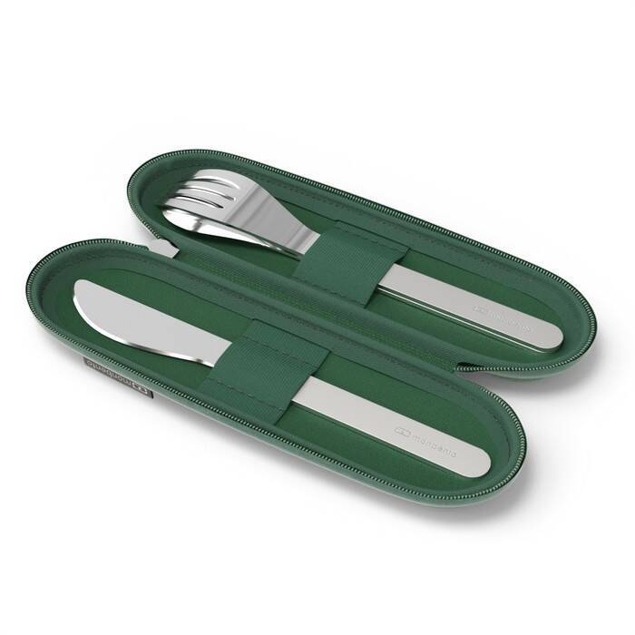 Monbento - Zestaw sztućców podróżnych Slim Nest, Green