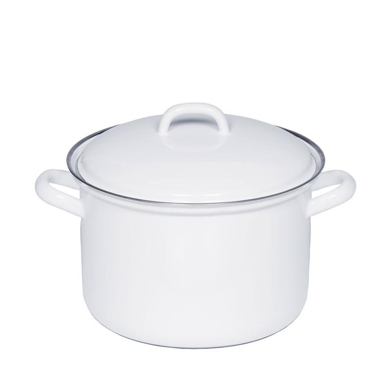 Riess - Garnek wysoki z pokrywą 3,5l 20cm Classic WEISS