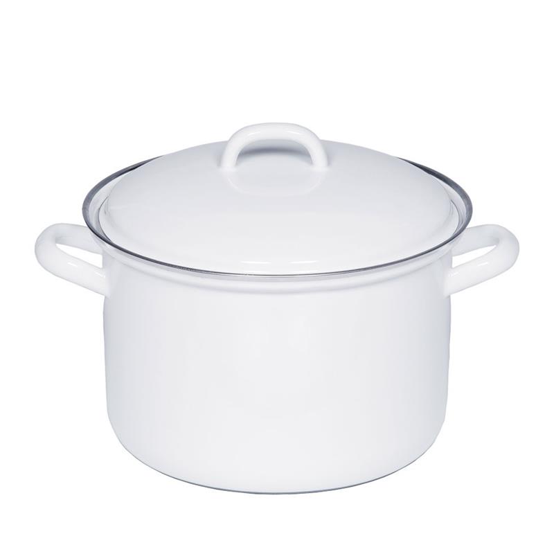 Riess - Garnek wysoki z pokrywą 4,5l 22cm Classic WEISS