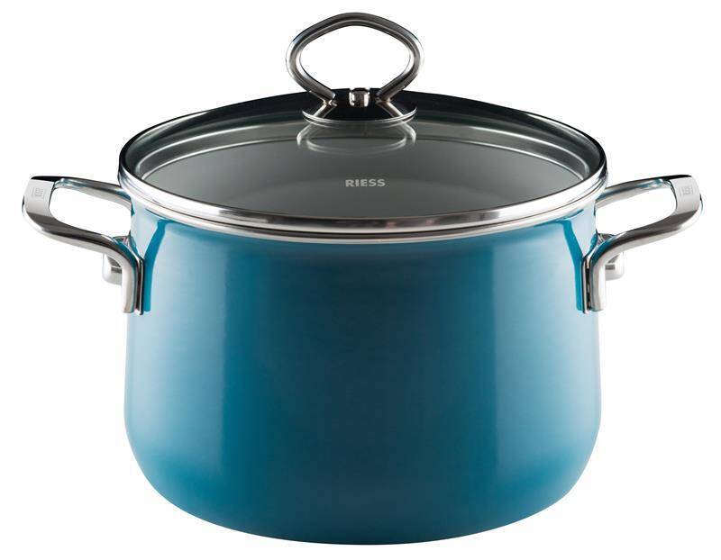 Riess - Garnek wysoki z pokrywą 6,5l 24cm Aquamarin Riess