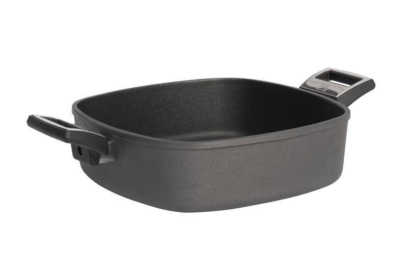 SKK - Titanium 2000 plus - głęboka kwadratowa patelnia do smażenia i serwowania 28/28 cm