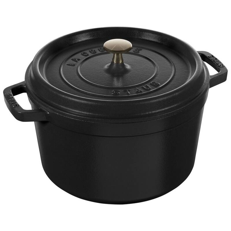 Staub - Garnek żeliwny okrągły wysoki - 4.8 ltr, Czarny