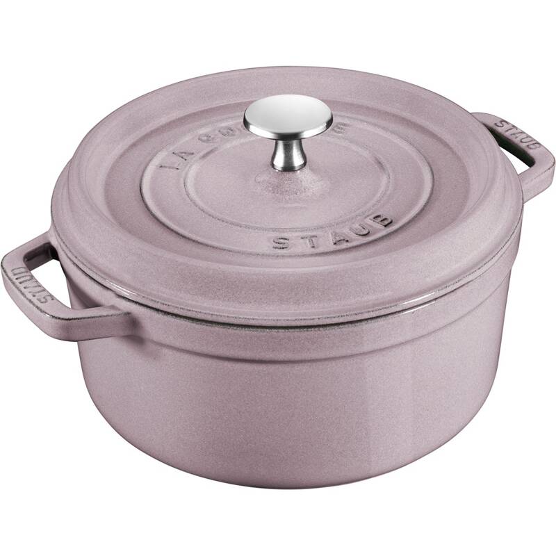 Staub - garnek żeliwny okrągły 2.2 ltr, kwiat wiśni La Cocotte