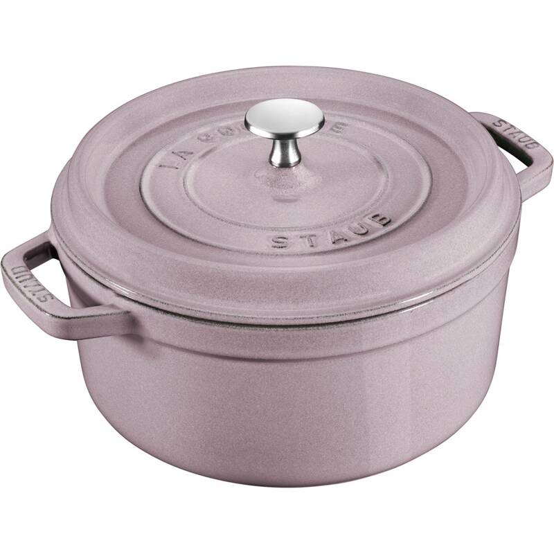 Staub - garnek żeliwny okrągły 2.6 ltr, kwiat wiśni La Cocotte