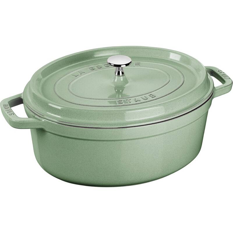 Staub - garnek żeliwny okrągły 29 cm 4.2 l miętowy La Cocotte