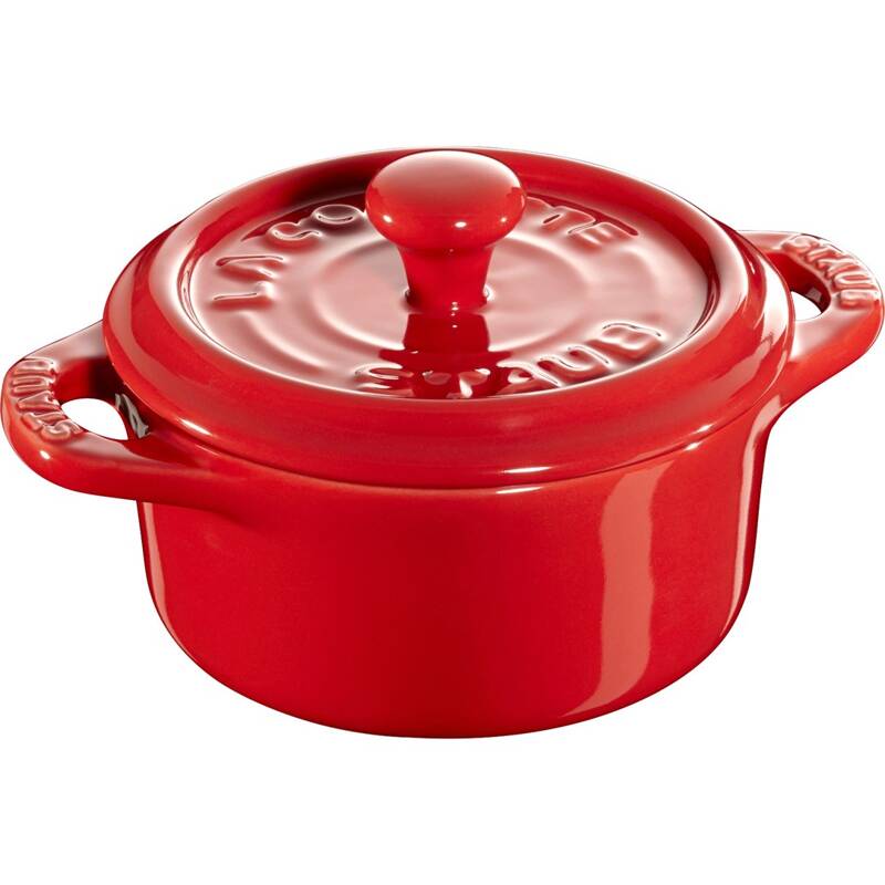 Staub - mini cocotte okrągły 200 ml, czerwony