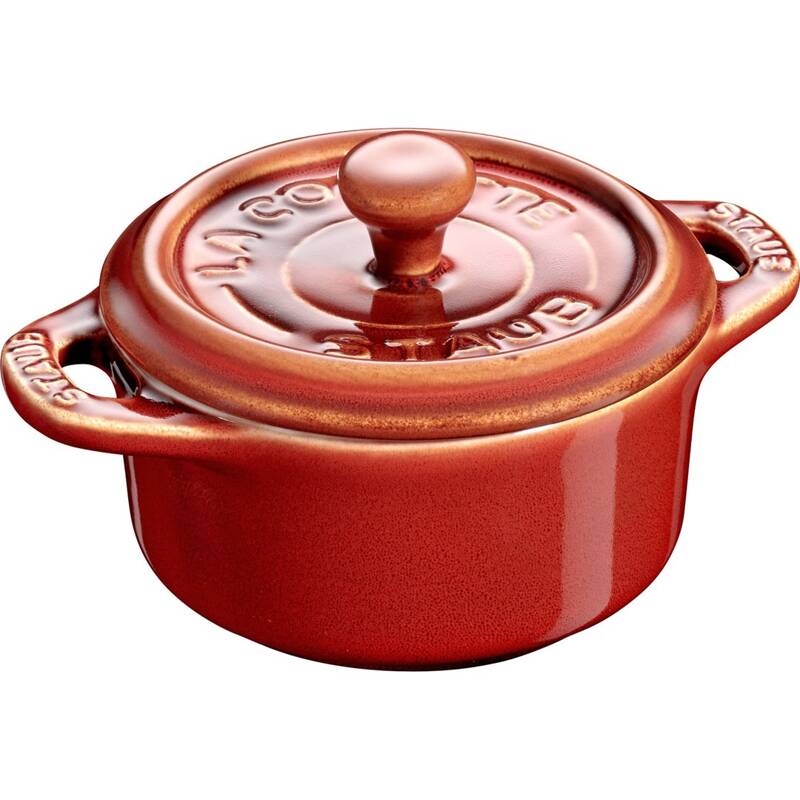 Staub - mini cocotte okrągły 200 ml, kasztanowy