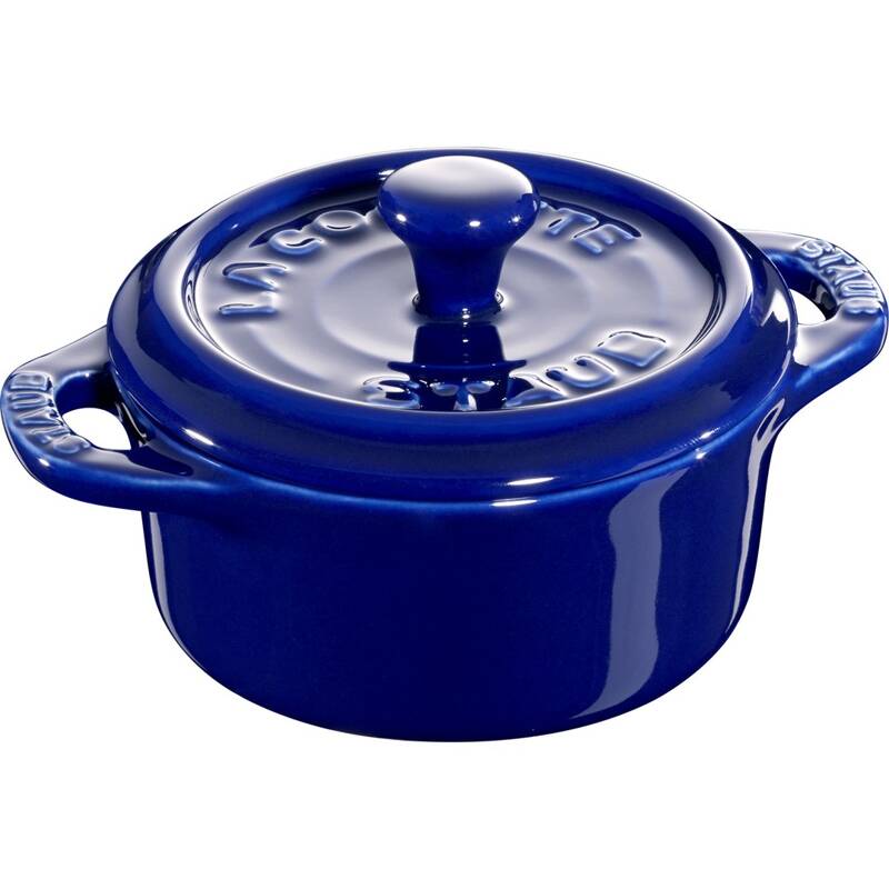 Staub - mini cocotte okrągły 200 ml, niebieski