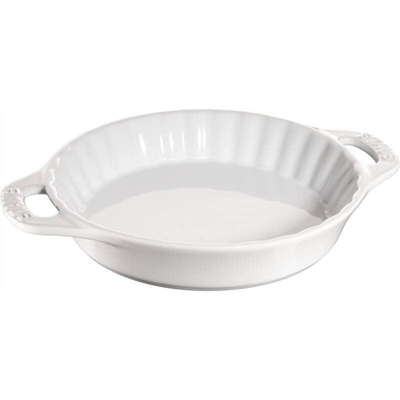 Staub - okrągły półmisek ceramiczny do ciast 1.2 l, biały