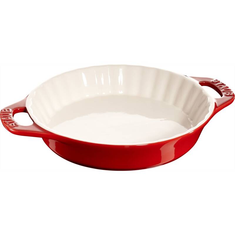 Staub - okrągły półmisek ceramiczny do ciast 1.2 l, czerwony