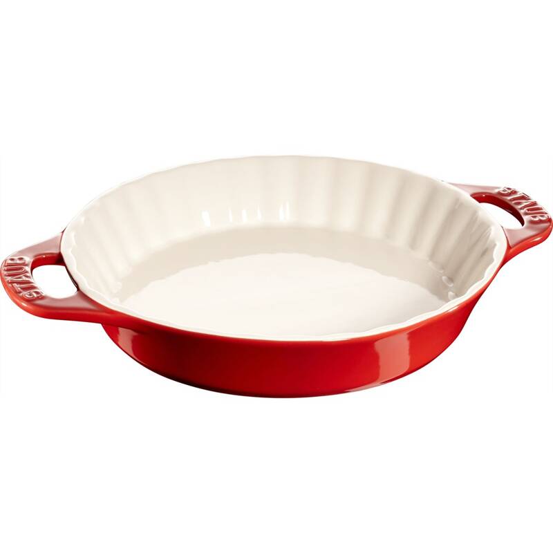 Staub - okrągły półmisek ceramiczny do ciast 2 l, czerwony