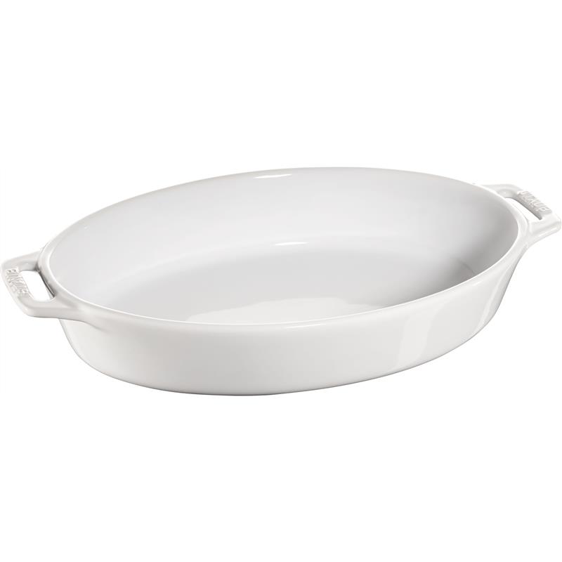 Staub - owalny półmisek ceramiczny 2.3 l, biały