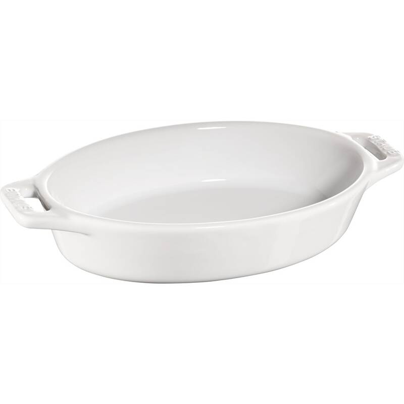 Staub - owalny półmisek ceramiczny 400 ml, biały