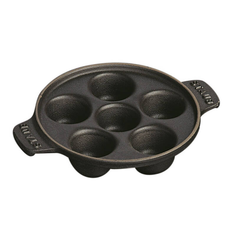 Staub - patelnia do ślimaków 24 cm, czarny