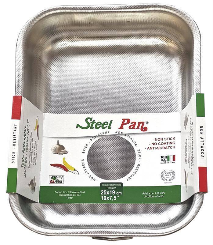 Steel Pan - Forma do pieczenia stalowa z nieprzywierającą teksturą 25x19x5 cm