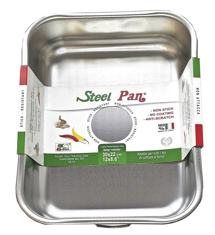 Steel Pan - Forma do pieczenia stalowa z nieprzywierającą teksturą 30x22x6.5 cm