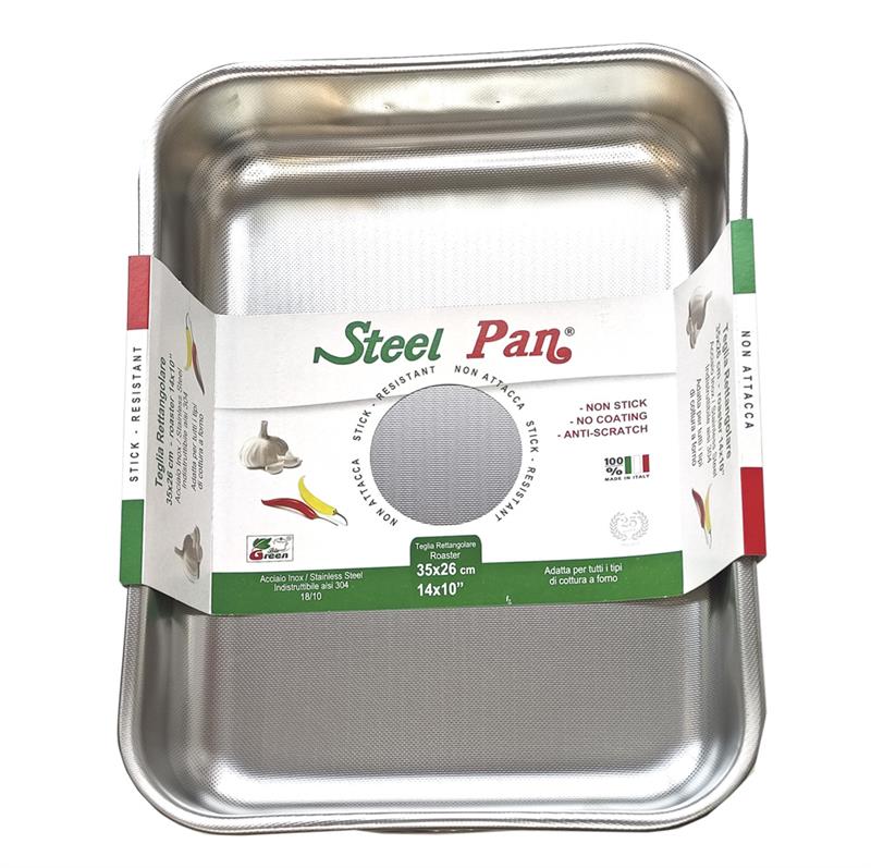 Steel Pan - Forma do pieczenia stalowa z nieprzywierającą teksturą 35x26x6 cm