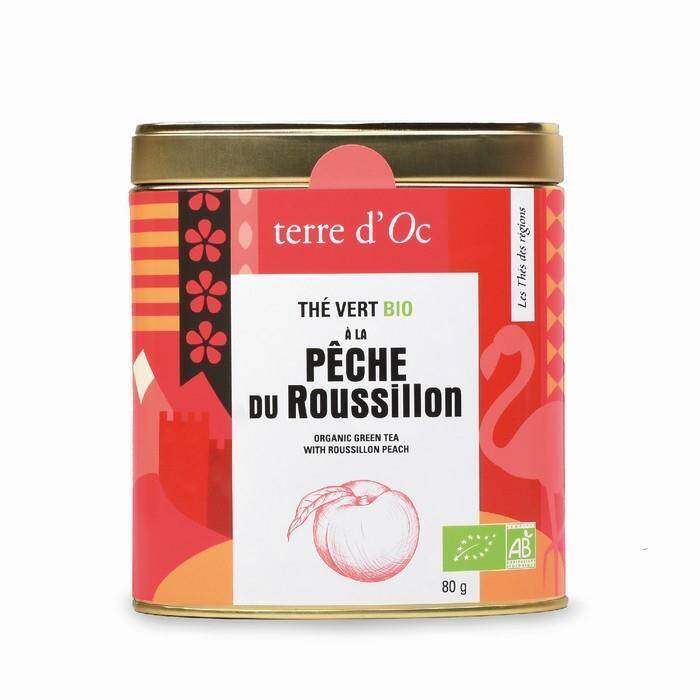 Terre d'Oc - BIO Herbata zielona 80g peche du Roussillon