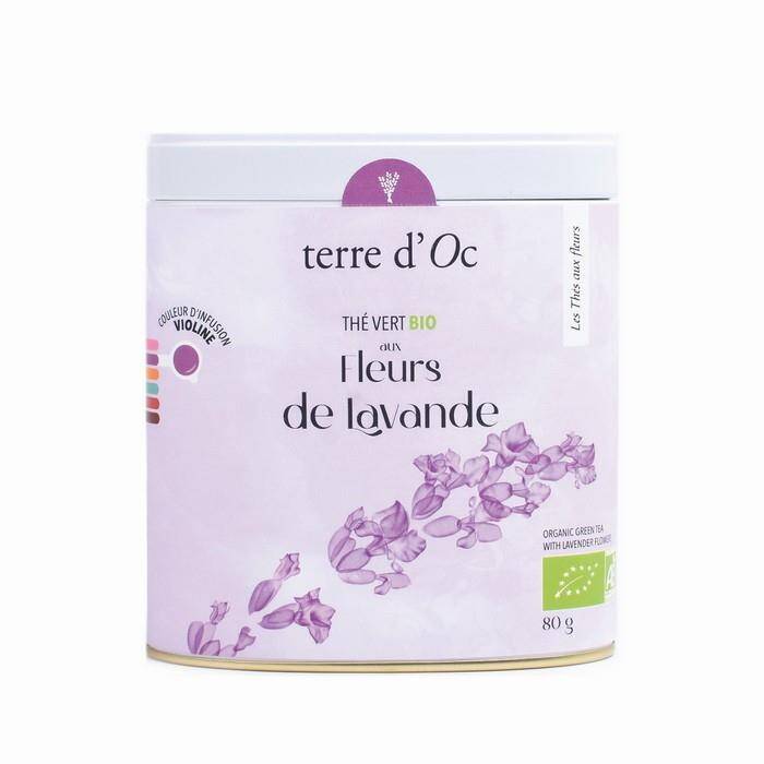 Terre d'Oc - BIO Herbata zielona organiczna 80g K. Lawendy