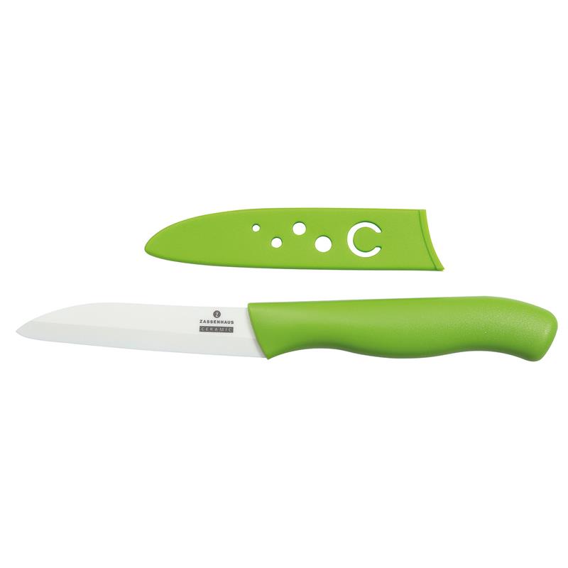 Zassenhaus - ceramiczny nóż do owoców, 8 cm, zielony