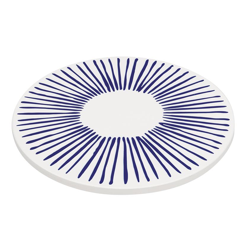 Zassenhaus - podkładka pod gorące naczynia, ceramika/korek, śred. 20 cm, kreski Nordic