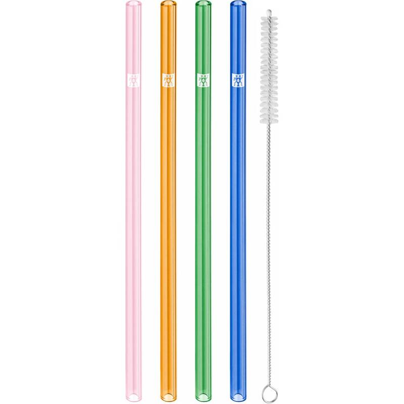 Zwilling - zestaw 4 słomek prostych kolorowe Sorrento