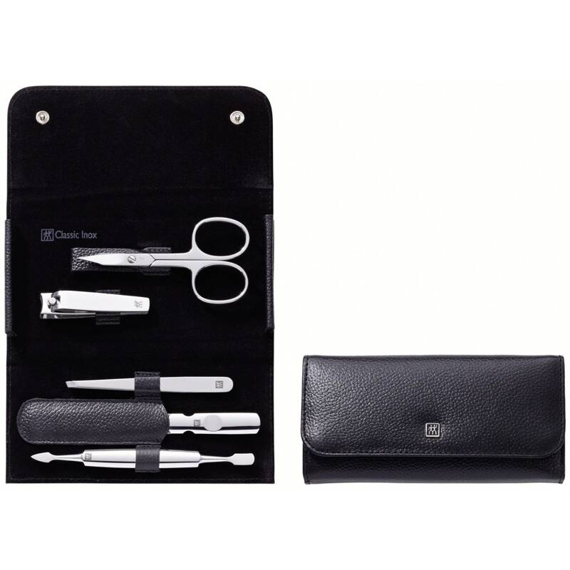 Zwilling - zestaw do manicure - czarne etui, 5 elementów Classic Inox